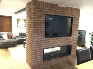Wall mounted Fireplace TV
