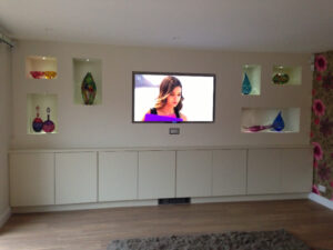 samsung 55 in wall box recess